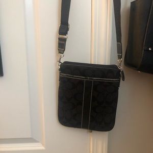 Black coach cross body